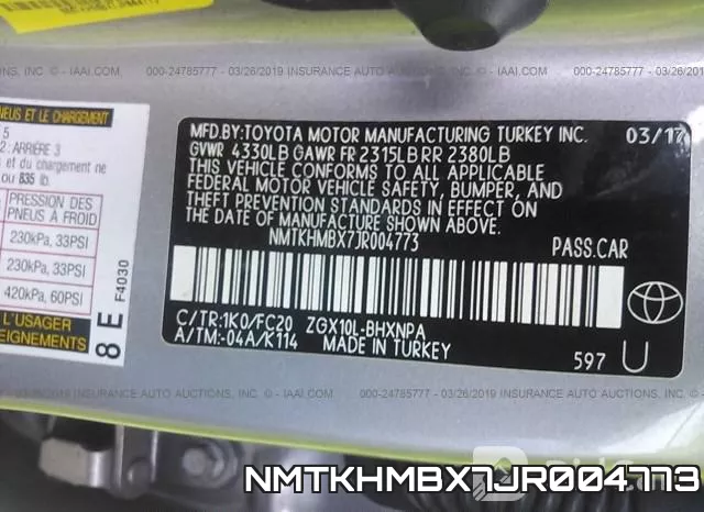 NMTKHMBX7JR004773 фото 10