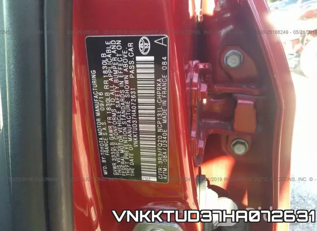 VNKKTUD37HA072631 фото 10