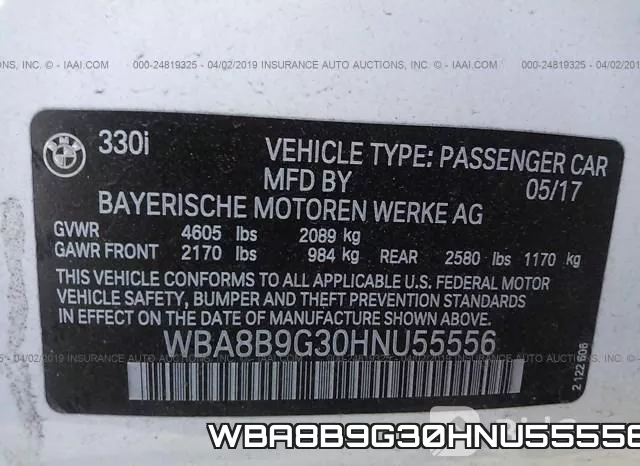 WBA8B9G30HNU55556 фото 10