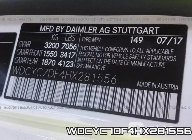 WDCYC7DF4HX281556 фото 10