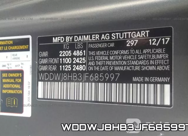WDDWJ8HB3JF685997 фото 10