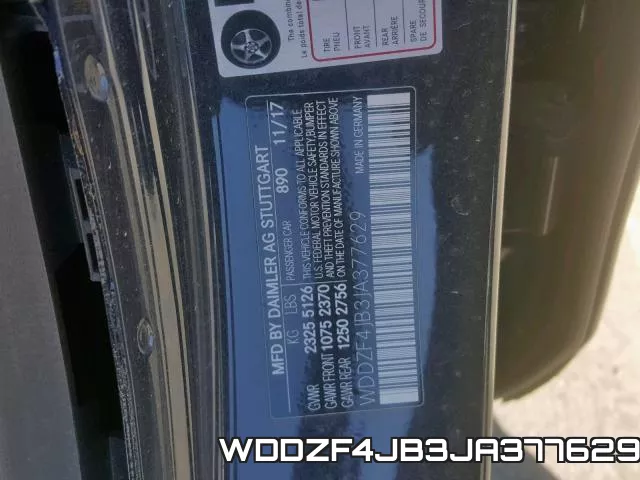 WDDZF4JB3JA377629 фото 2