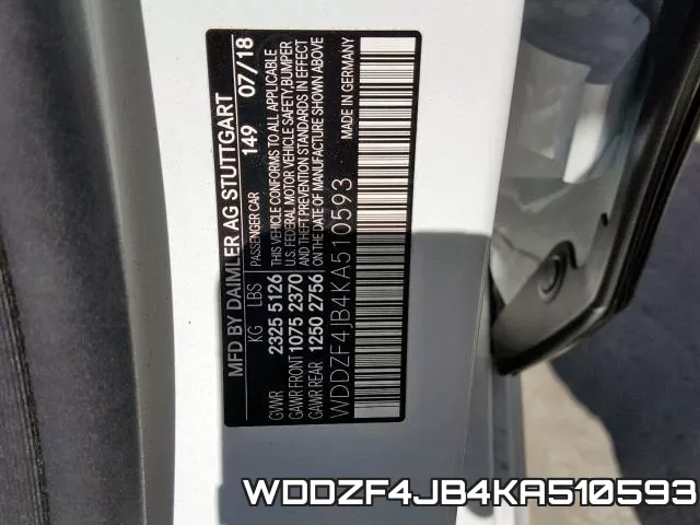 WDDZF4JB4KA510593 фото 2