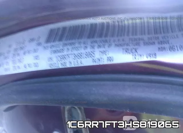 1C6RR7FT3HS819065 фото 10