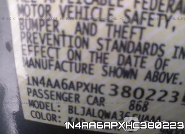 1N4AA6APXHC380223 фото 10