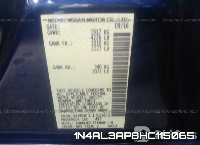 1N4AL3AP8HC115065 фото 10