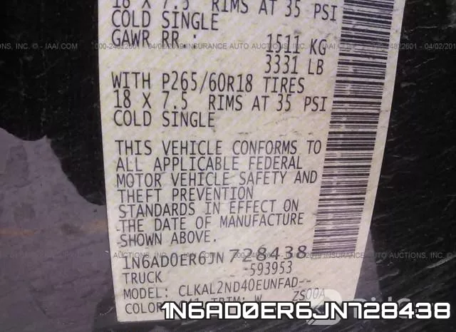 1N6AD0ER6JN728438 фото 10