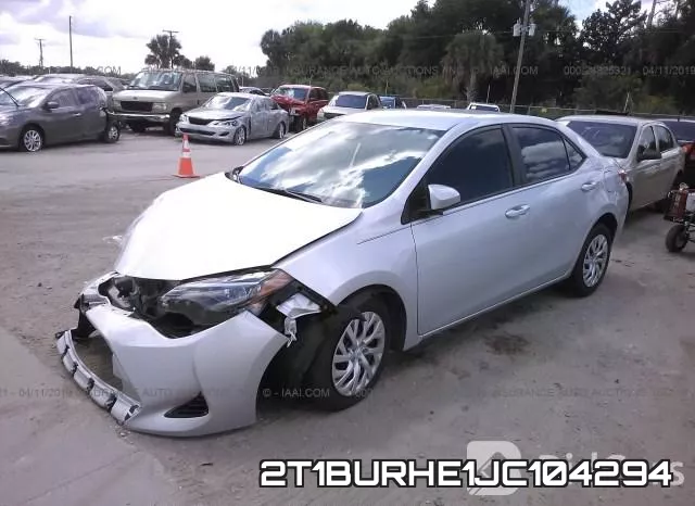 2T1BURHE1JC104294 фото 3