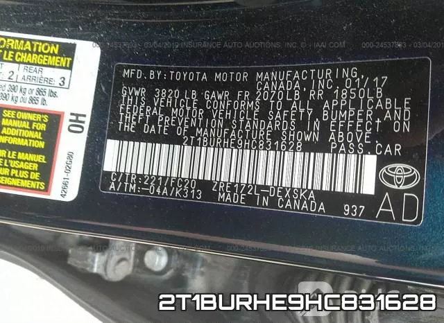 2T1BURHE9HC831628 фото 10