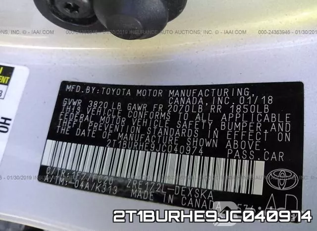 2T1BURHE9JC040974 фото 10