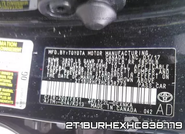 2T1BURHEXHC838779 фото 10
