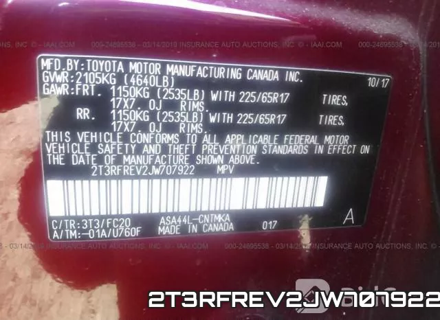 2T3RFREV2JW707922 фото 10