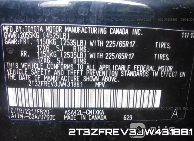 2T3ZFREV3JW431881 фото 10