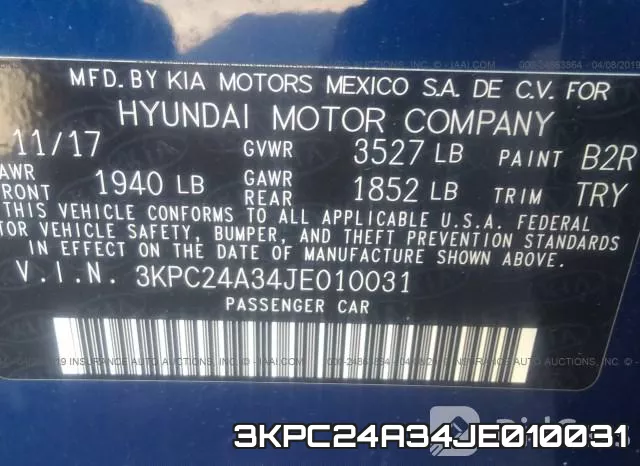 3KPC24A34JE010031 фото 10