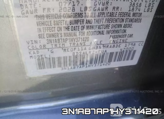 3N1AB7AP1HY371420 фото 10
