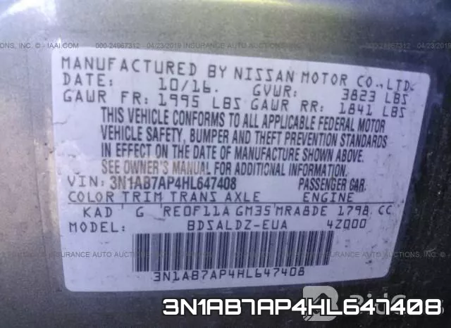 3N1AB7AP4HL647408 фото 10