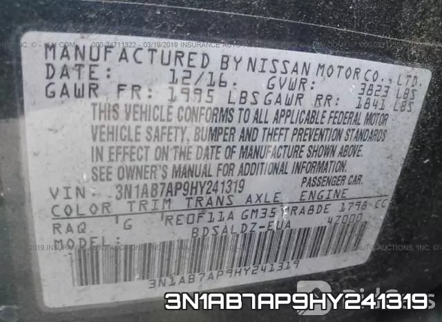 3N1AB7AP9HY241319 фото 10
