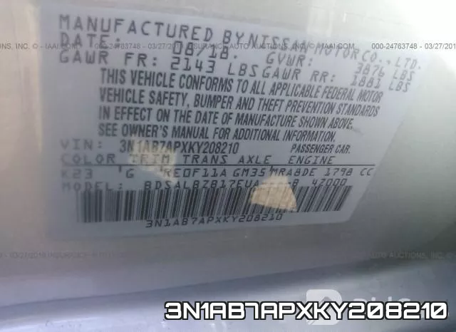 3N1AB7APXKY208210 фото 10