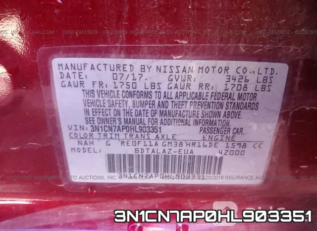 3N1CN7AP0HL903351 фото 10