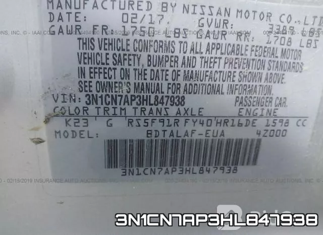 3N1CN7AP3HL847938 фото 10