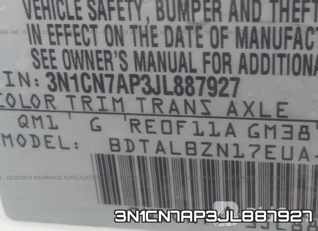 3N1CN7AP3JL887927 фото 10