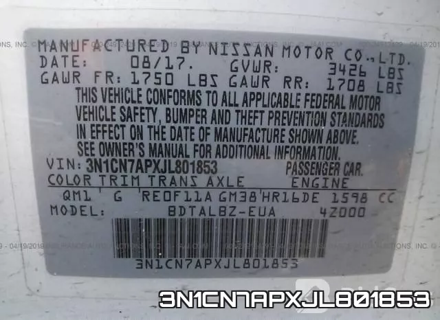3N1CN7APXJL801853 фото 10