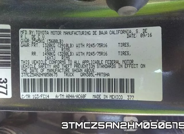 3TMCZ5AN2HM050675 фото 10