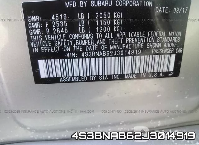 4S3BNAB62J3014919 фото 10