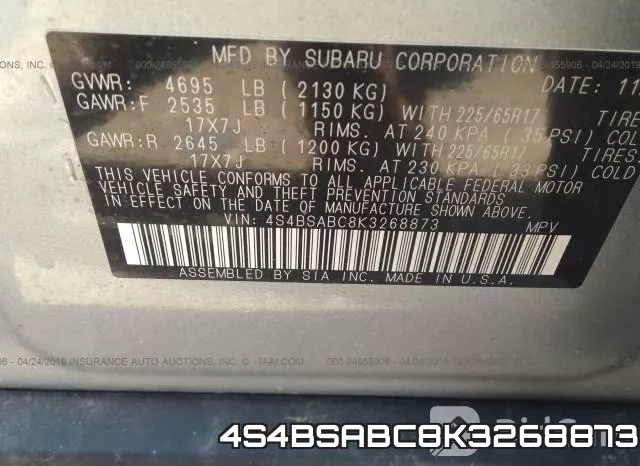 4S4BSABC8K3268873 фото 10