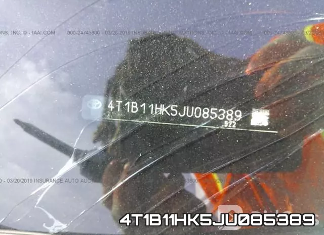4T1B11HK5JU085389 фото 10