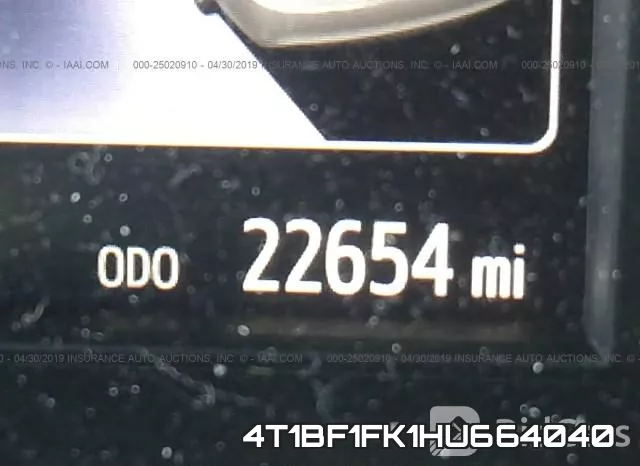4T1BF1FK1HU664040 фото 8