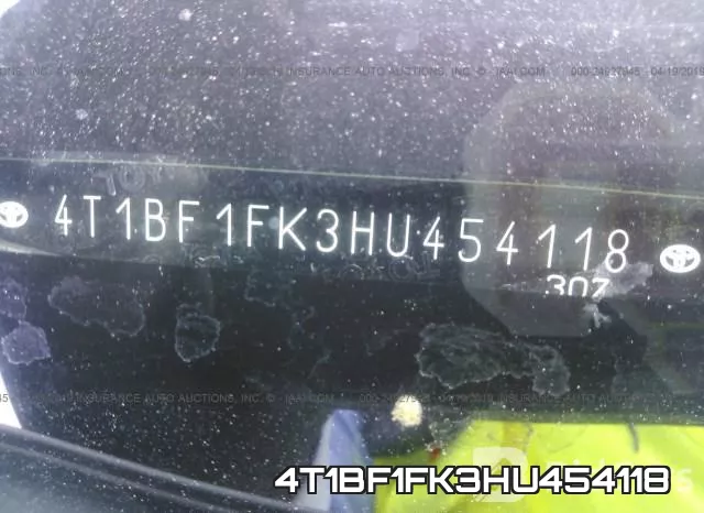 4T1BF1FK3HU454118 фото 10