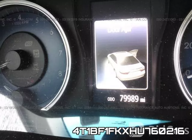 4T1BF1FKXHU760216 фото 8