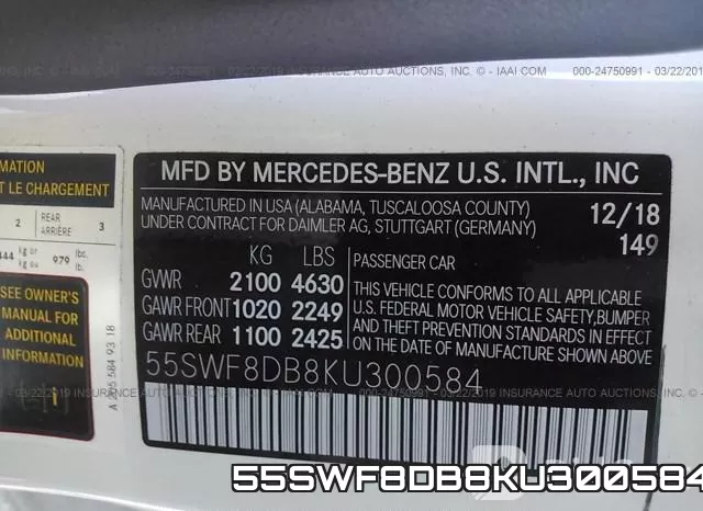 55SWF8DB8KU300584 фото 9