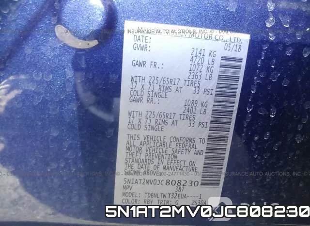 5N1AT2MV0JC808230 фото 10