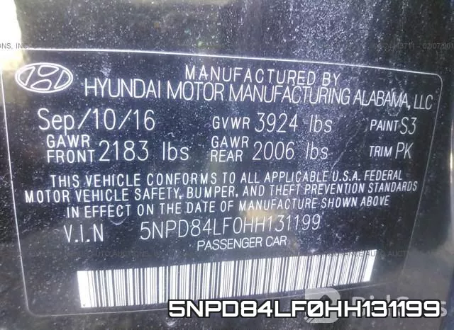 5NPD84LF0HH131199 фото 10