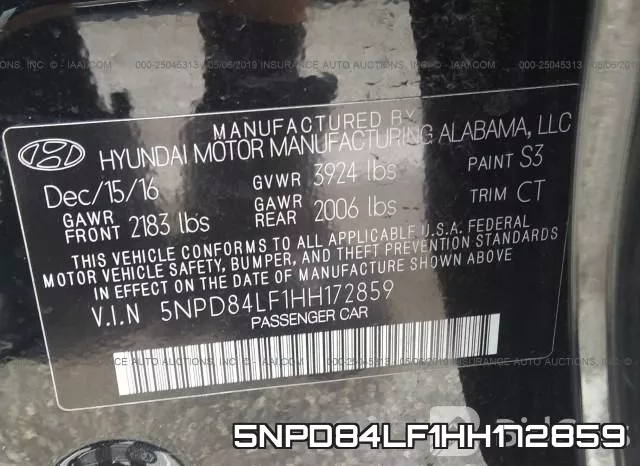 5NPD84LF1HH172859 фото 10