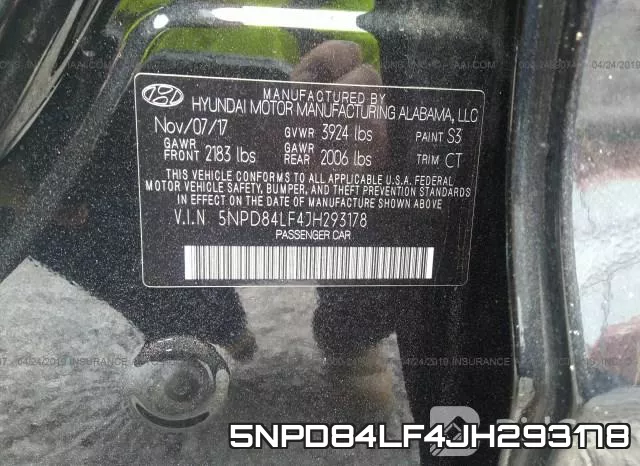 5NPD84LF4JH293178 фото 10