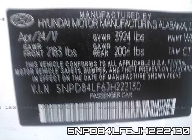 5NPD84LF6JH222130 фото 10