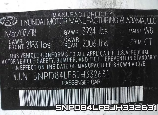 5NPD84LF8JH332631 фото 10