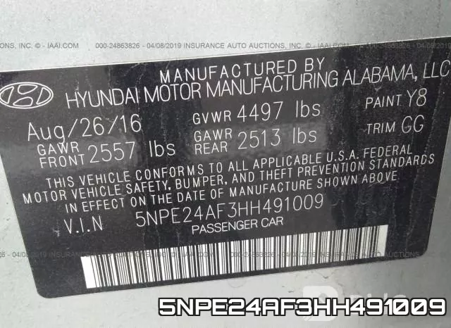 5NPE24AF3HH491009 фото 10