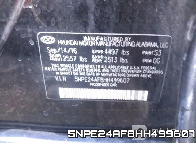 5NPE24AF8HH499607 фото 10