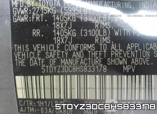 5TDYZ3DC8HS833178 фото 10
