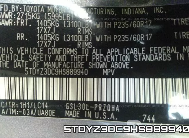 5TDYZ3DC9HS889940 фото 10