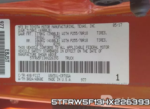 5TFRW5F13HX226393 фото 10