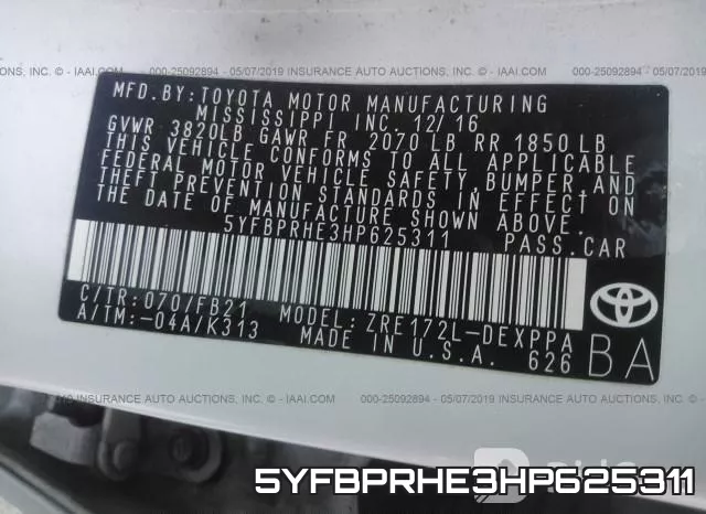 5YFBPRHE3HP625311 фото 10