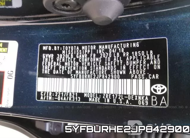 5YFBURHE2JP842900 фото 10