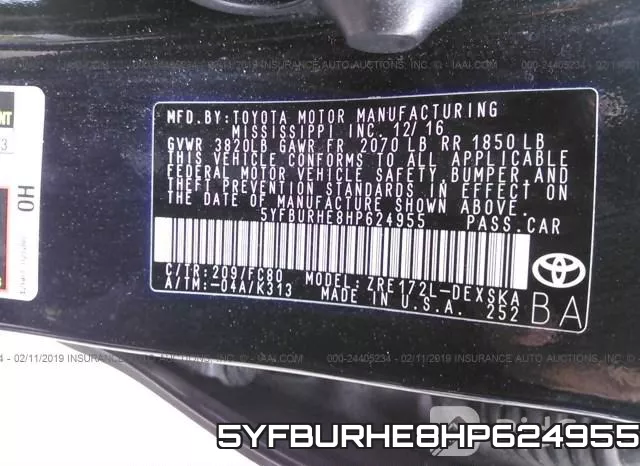 5YFBURHE8HP624955 фото 10