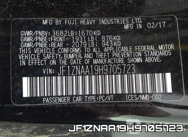 JF1ZNAA19H9705723 фото 10