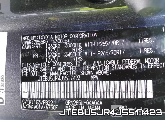 JTEBU5JR4J5517423 фото 10